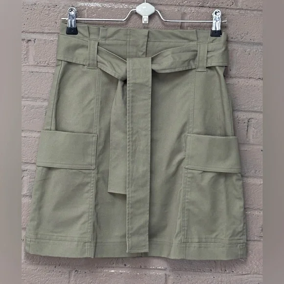 LOFT Olive Green cargo skirt 00 - Picture 3 of 8